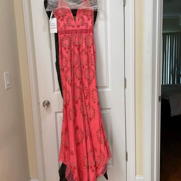 Sherri Hill #32353 Coral Dress - Picture 6 of 6